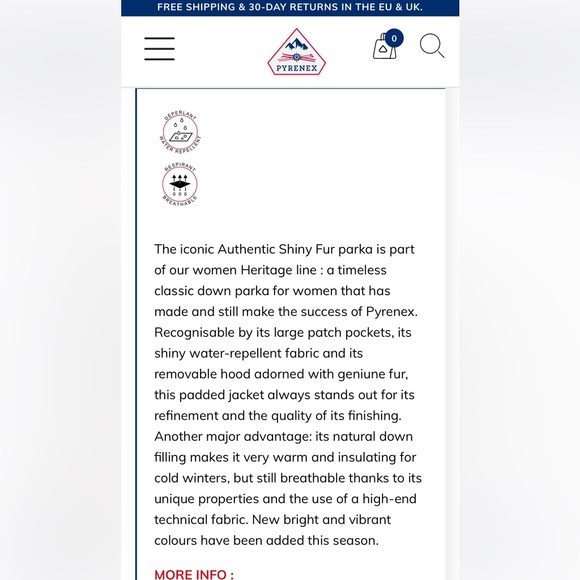 PYRENEX authentic shiny down parka - Picture 10 of 11